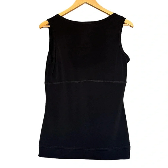 Simon Chang "Smart clothes" black woman’s shirt size small, slimming top - Picture 3 of 5